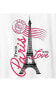 ფოტო #2 პროდუქტის Paris Love Postmark Plus Size Graphic T-Shirt