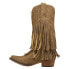 Roper Rickrack Embroidery Fringe Snip Toe Cowboy Womens Brown Casual Boots 09-0 9 - фото #3