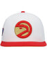 Фото #5 товара Men's White, Red Atlanta Hawks Hardwood Classics 50th Anniversary Snapback Hat