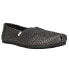 Фото #2 товара TOMS Alpargata Jacquard Slip On Womens Black Flats Casual 10016703T