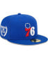 Фото #2 товара Men's Royal Philadelphia 76Ers Camo Undervisor Laurels 59Fifty Fitted Hat