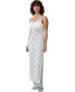 ფოტო #7 პროდუქტის Women's Lace Slip Maxi Dress
