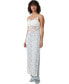 Фото #7 товара Women's Lace Slip Maxi Dress