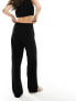 Фото #7 товара 4th & Reckless tie front beach trouser co-ord in black