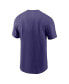 ფოტო #2 პროდუქტის Men's Lamar Jackson Purple Baltimore Ravens Player Graphic T-shirt