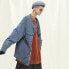 Фото #6 товара Пуховик стильный Umamiism Trendy Clothing UM19AW-1973-2 для мужчин и женщин, джинсовый синий