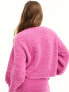 Фото #7 товара Only Petite oversized wide sleeve fluffy jumper co-ord in pink