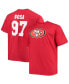 Фото #1 товара Men's Big and Tall Nick Bosa Scarlet San Francisco 49Ers Player Name Number T-shirt