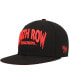 Men's Black Death Row Records Paisley Fitted Hat