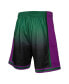 Men's Green and Black Milwaukee Bucks 1996/97 Hardwood Classics Fadeaway Reload 3.0 Swingman Shorts Черный, Small - фото #5