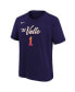 ფოტო #3 პროდუქტის Big Boys Devin Booker Purple Phoenix Suns 2023/24 City Edition Name and Number T-shirt