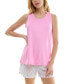 ფოტო #4 პროდუქტის Women's Sleeveless Pajama Tank Top