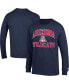 ფოტო #1 პროდუქტის Men's Navy Arizona Wildcats High Motor Long Sleeve T-shirt