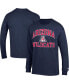 Фото #1 товара Men's Navy Arizona Wildcats High Motor Long Sleeve T-shirt