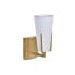 Wall Lamp DKD Home Decor 25W Golden Metal Polyester White 220 V (12 x 14 x 25 cm)