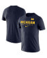 Фото #2 товара Men's Navy Michigan Wolverines Baseball Legend Performance T-shirt