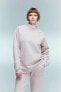 Фото #1 товара Oversize Fit Bisiklet Yaka Kalın Sweatshirt V2697az23wn