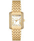 Women's Emery Three-Hand Gold-Tone Stainless Steel Watch 27mm x 33mm