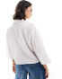 JDY cropped shirt in white