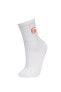 Kadın Pamuklu Yengeç Burcu Simgeli Soket Çorap C8401axns