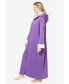 ფოტო #2 პროდუქტის Plus Size Sherpa-Lined Long Hooded Robe