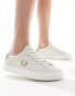 Фото #1 товара Fred Perry lottie leather trainer in stone