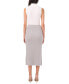 Фото #4 товара Women's Metallic-Knit Midi Skirt