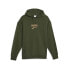 Фото #1 товара Puma Downtown Logo Pullover Hoodie Mens Green Casual Outerwear 62128031