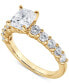Certified Lab Grown Diamond Cushion Bridal Set (3-3/8 ct. t.w.) in 14k Gold