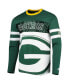 Фото #3 товара Men's Green, White Green Bay Packers Halftime Long Sleeve T-shirt