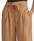 Фото #4 товара Women's High Rise Tie-Waist Wide Leg Pants