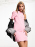 Фото #3 товара Calvin Klein Jeans cutout mini dress in pink - exclusive to ASOS