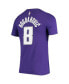 Фото #3 товара Men's Bogdan Bogdanovic Purple Sacramento Kings Name and Number Performance T-shirt