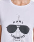 Women's Sunglasses Graphic T-Shirt Белый, L - фото #5