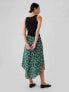 Фото #2 товара Crepe Handkerchief Hem Midi Skirt