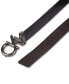 ფოტო #3 პროდუქტის Men's Monogram Buckle Reversible Leather Belt