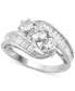 ფოტო #1 პროდუქტის Diamond Bypass Ring in 14k White, Yellow or Rose Gold (1-1/2 ct. t.w.)