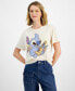 ფოტო #1 პროდუქტის Juniors' Retro Ohana Stitch Crewneck T-Shirt