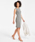 ფოტო #3 პროდუქტის Women's Cap-Sleeve Sheath Dress