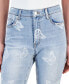 Фото #4 товара Juniors' Printed Mid-Rise Skinny Ankle Jeans, Created for Macy's