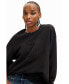 ფოტო #5 პროდუქტის Women's Embossed imagotype sweatshirt