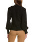 Фото #2 товара Rebecca Taylor Rib Mock Neck Wool & Cashmere-Blend Sweater Women's Xs