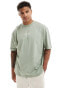 ASOS DESIGN oversized t-shirt in khaki with NYC text print