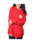 ფოტო #1 პროდუქტის Women's Crimson Oklahoma Sooners The Big Shirt Oversized Long Sleeve T-shirt