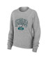 ფოტო #2 პროდუქტის Women's Heather Gray Philadelphia Eagles Knit Long Sleeve Tri-Blend T-shirt and Pants Sleep Set