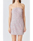 Фото #1 товара Women's Sequins Strapless Mini Dress