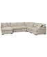 Фото #8 товара Rhyder 5-Pc. Fabric Sectional Sofa with Chaise, Created for Macy's