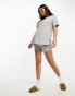 ASOS DESIGN Maternity exclusive mix & match cotton nursing pyjama tee in grey marl