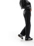 Фото #3 товара Miss Selfridge Petite heart pocket straight leg jean in black wash