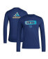 ფოტო #1 პროდუქტის Men's Navy Philadelphia Union Local Pop AEROREADY Long Sleeve T-shirt